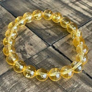 8mm Yellow Citrine Quartz